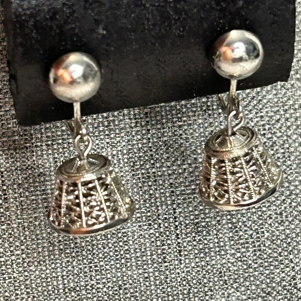 Vintage Judy Lee Bell Pendant‎ Necklace and Earrings Set HTF - Picture 5 of 5